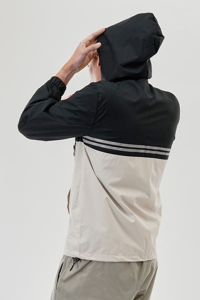 Canada Weather Gear Hooded Colour Block Lightweight Jacket - Black - Mens Lightweight Jackets - International Clothiers