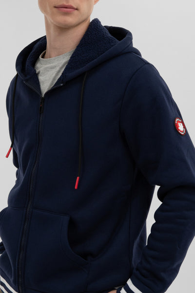 Canada Weather Gear Fleece Lined Zip Up Hoodie - Navy - Mens Hoodies & Sweatshirts - International Clothiers