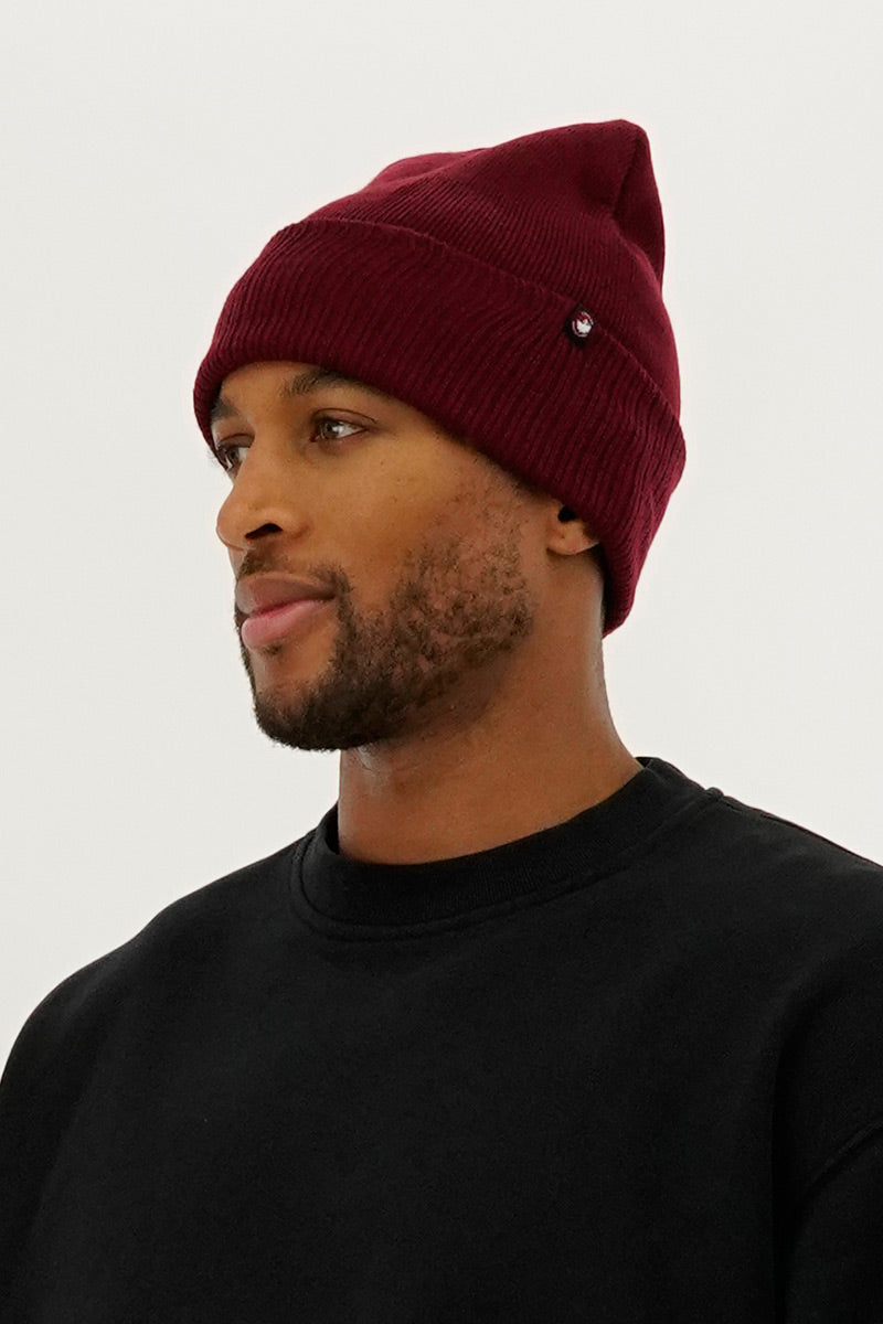 Canada Weather Gear Two-Pack Knit Hat - Burgundy - Mens Hats - International Clothiers