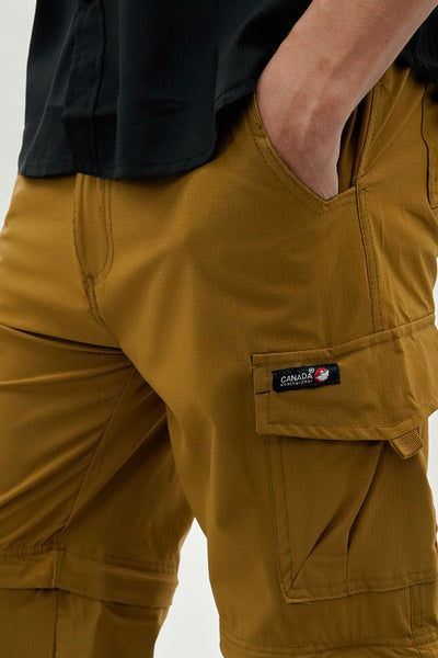 Canada Weather Gear Convertible Utility Cargo Pants - Camel - Mens Pants - International Clothiers