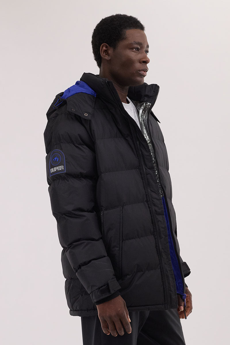 Super Triple Goose Thermal-Foil Lining Bomber Jacket - Blue - Mens Bomber Jackets - International Clothiers