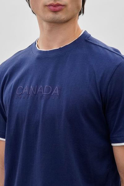 Canada Weather Gear Classic Tee - Navy - Mens Tees & Tank Tops - International Clothiers