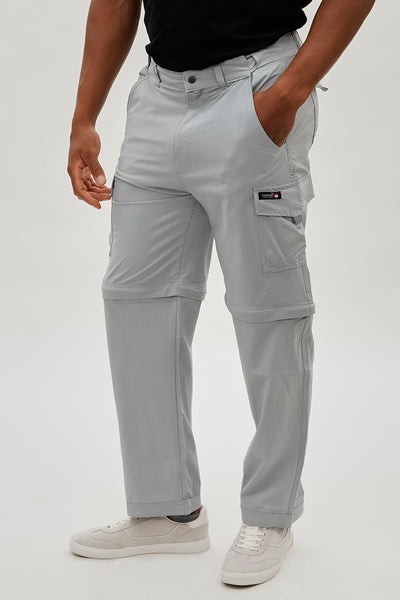 Canada Weather Gear Convertible Utility Cargo Pants - Grey - Mens Pants - International Clothiers