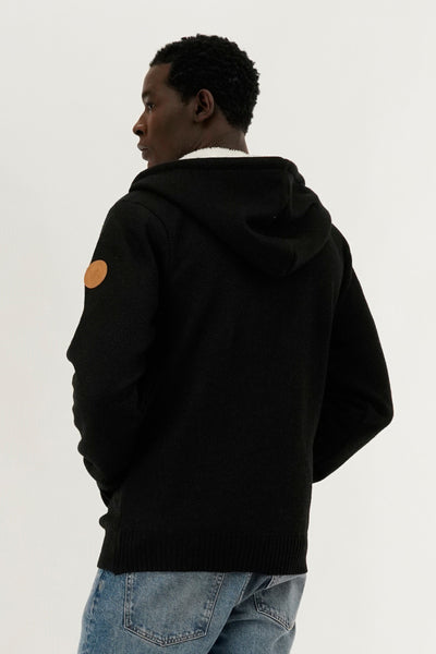 Canada Weather Gear Cable Knit Zip Up Hoodie - Black - Mens Hoodies & Sweatshirts - International Clothiers