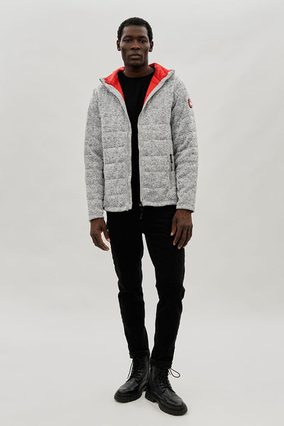Canada Weather Gear Zip Up Hooded Lightweight Jacket - Grey - Mens Lightweight Jackets - International Clothiers