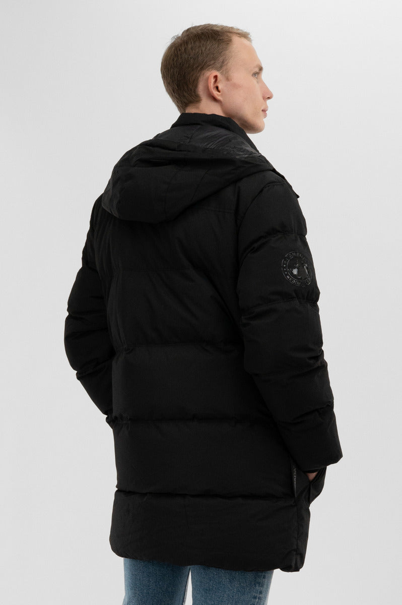 Canada Weather Gear Puffer Parka Jacket - Black - Mens Parka Jackets - International Clothiers