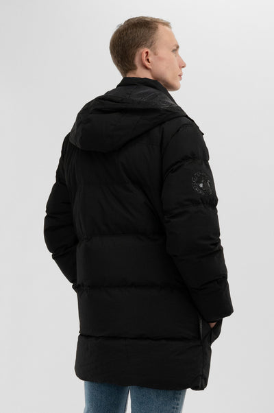 Canada Weather Gear Puffer Parka Jacket - Black - Mens Parka Jackets - International Clothiers