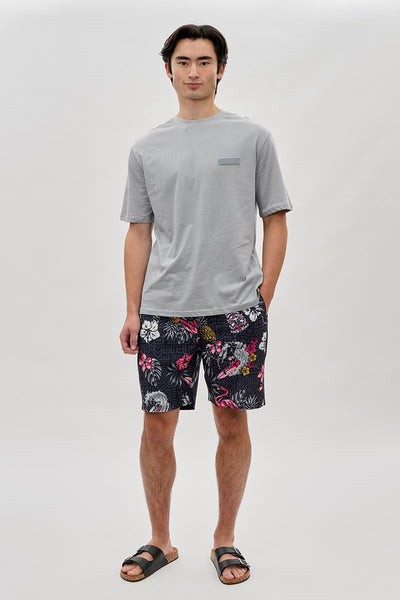 Essentials Super Triple Goose Logo Print Tee - Grey - Mens Tees & Tank Tops - International Clothiers