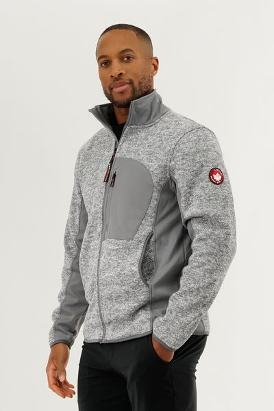 Canada Weather Gear Fleece Lightweight Jacket - Grey - Mens Lightweight Jackets - International Clothiers