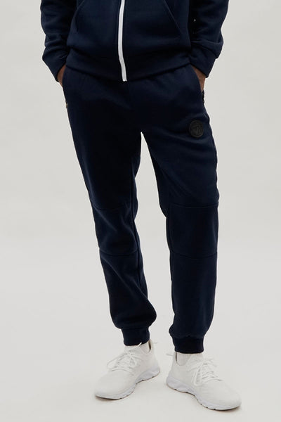 Super Triple Goose Basic Zipper Pocket Joggers - Navy - Mens Joggers & Sweatpants - International Clothiers
