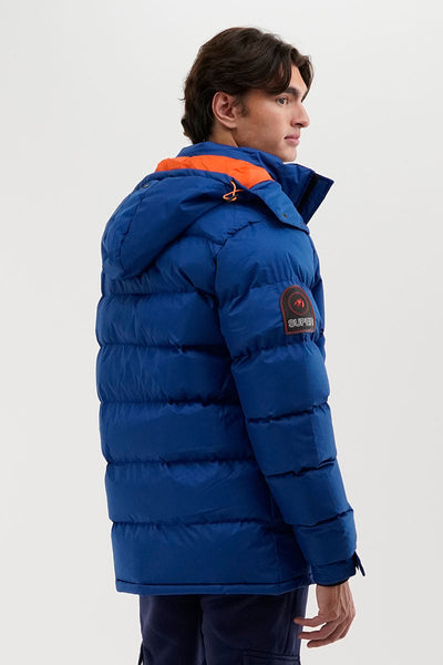 Super Triple Goose Thermal-Foil Lining Bomber Jacket - Blue - Mens Bomber Jackets - International Clothiers