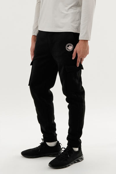 Canada Weather Gear Basic Cargo Joggers - Black - Mens Joggers & Sweatpants - International Clothiers