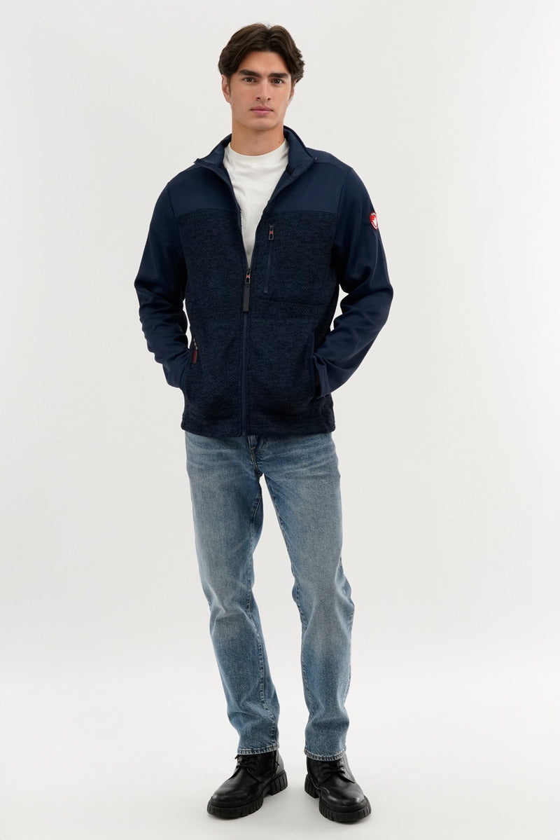Canada Weather Gear Fleece Lightweight Jacket - Navy - Mens Lightweight Jackets - International Clothiers