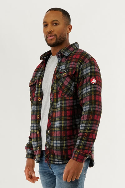 Canada Weather Gear Plaid Lightweight Jacket - Red - Mens Lightweight Jackets - International Clothiers