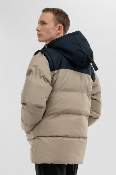 Canada Work Gear Removable Sleeve Parka Jacket - Beige - Mens Parka Jackets - International Clothiers