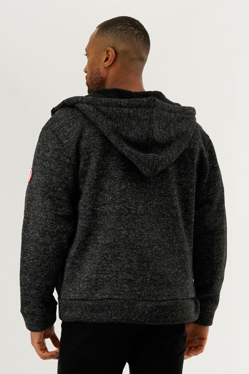 Canada Weather Gear Sherpa Lined Lightweight Jacket - Black - Mens Lightweight Jackets - International Clothiers