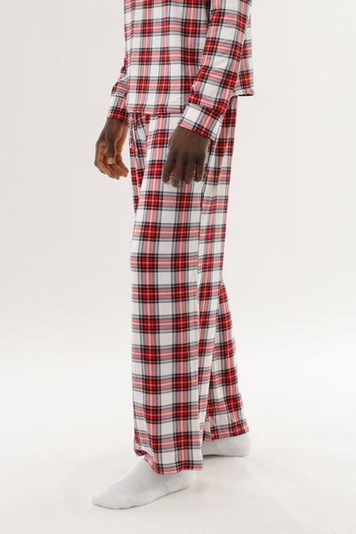 Canada Weather Gear Long Printed Pajama Pants - Red - Mens Pajamas - International Clothiers