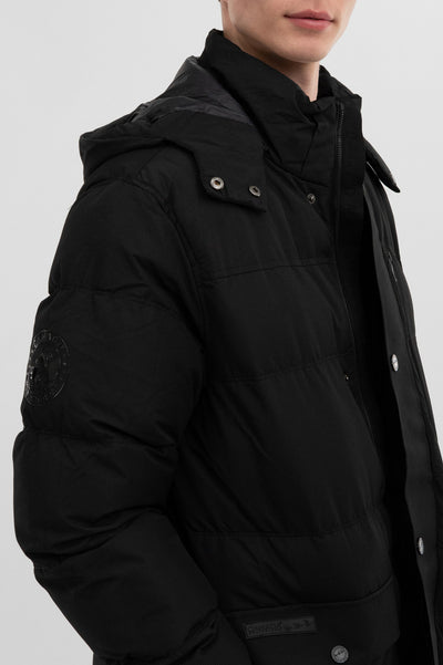 Canada Weather Gear Puffer Parka Jacket - Black - Mens Parka Jackets - International Clothiers