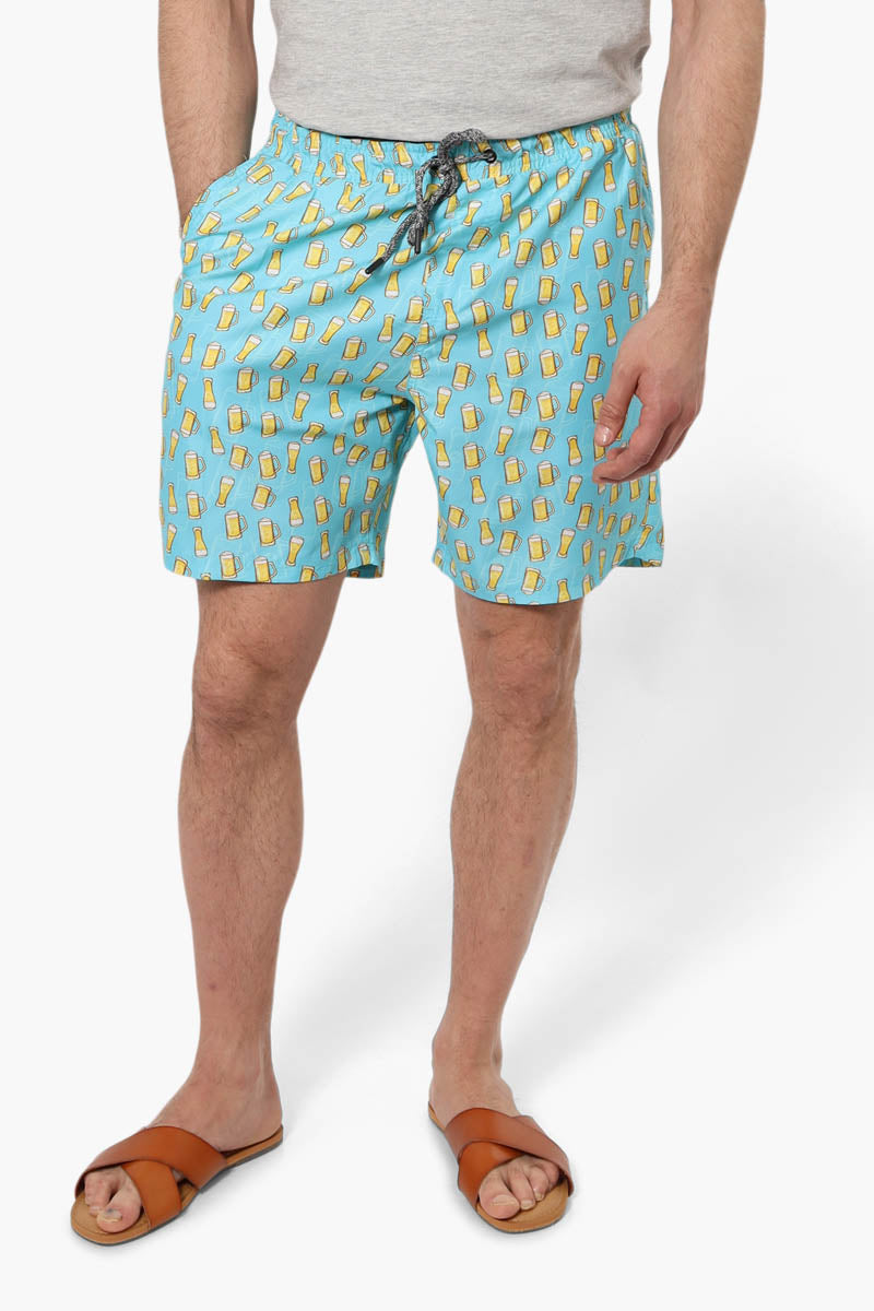 Canada Weather Gear Beer Pattern Shorts - Blue