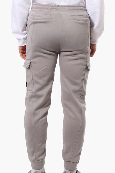 Super Triple Goose Tie Waist Cargo Joggers - Grey - Mens Joggers & Sweatpants - International Clothiers