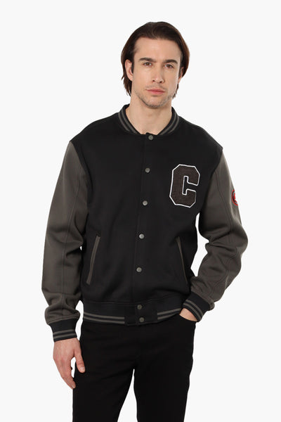 Canada Weather Gear Fleece Varsity Lightweight Jacket - Black - Mens Lightweight Jackets - International Clothiers