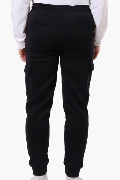 Super Triple Goose Tie Waist Cargo Joggers - Black - Mens Joggers & Sweatpants - International Clothiers