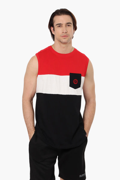 Canada Weather Gear Colour Block Tank Top - Red - Mens Tees & Tank Tops - International Clothiers
