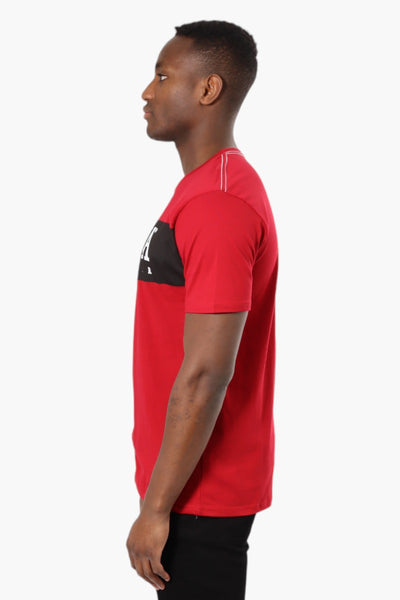 Canada Weather Gear Colour Block Tee - Red - Mens Tees & Tank Tops - International Clothiers