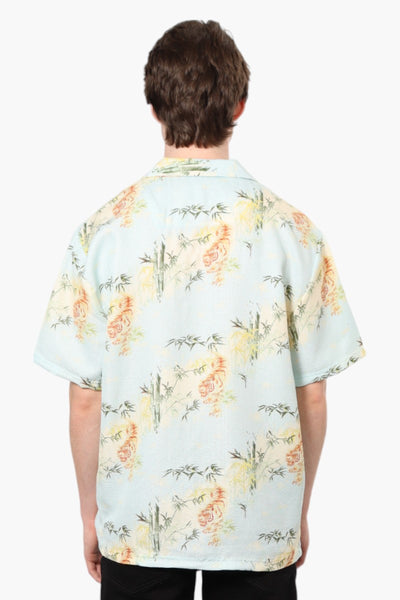 Malibu Patterned Camp Collar Casual Shirt - Mint - Mens Casual Shirts - International Clothiers