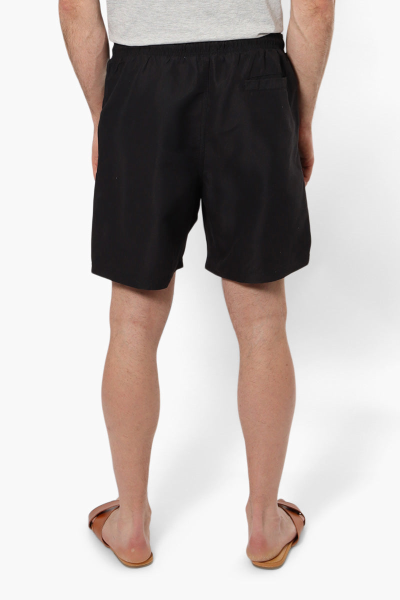 Canada Weather Gear Solid Tie Waist Shorts - Black - Mens Shorts & Capris - International Clothiers