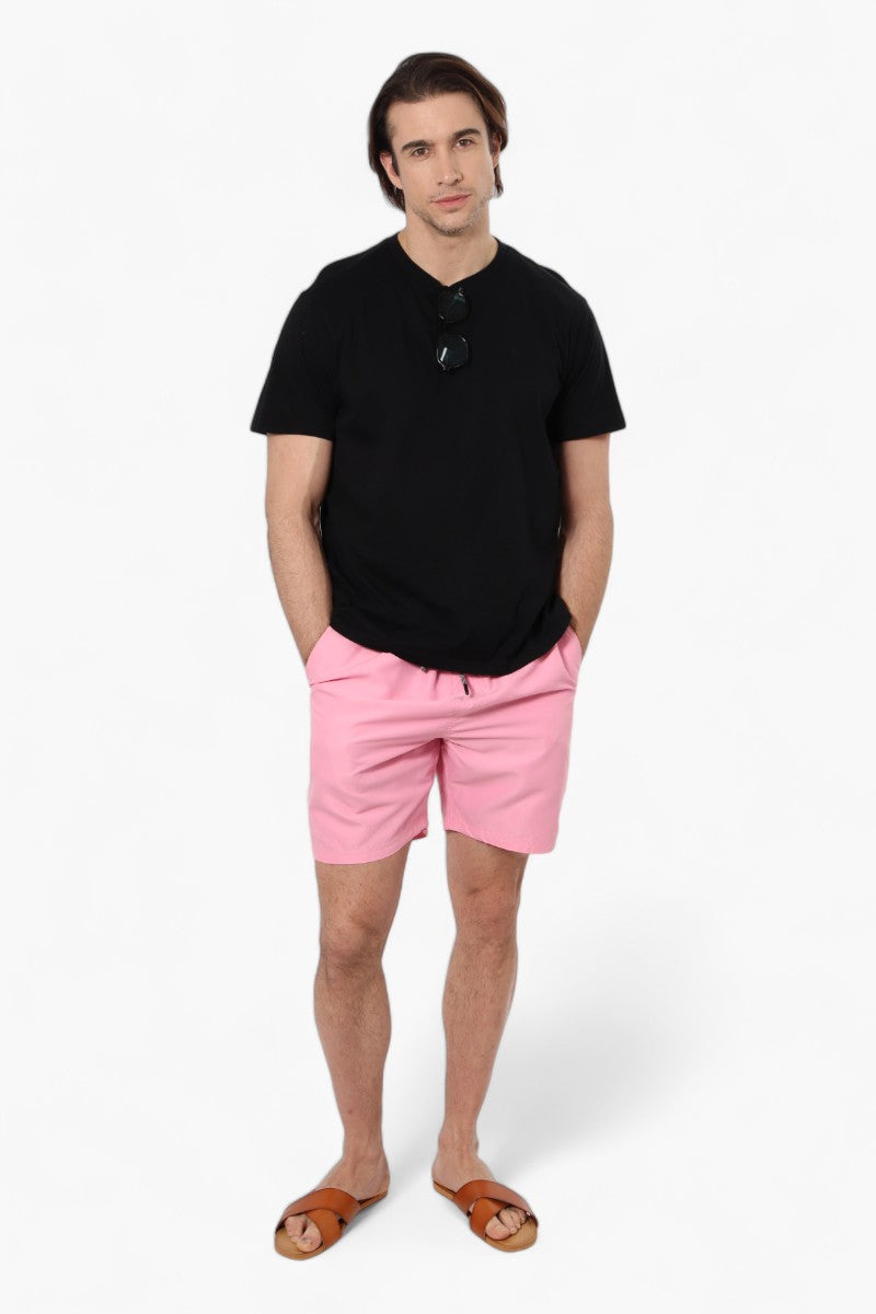 Canada Weather Gear Solid Tie Waist Shorts - Pink - Mens Shorts & Capris - International Clothiers