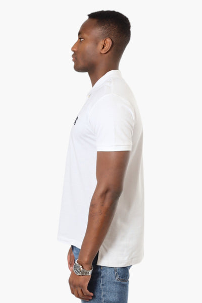 Vroom & Dreesmann Button Up Knit Polo Shirt - White - Mens Polo Shirts - International Clothiers