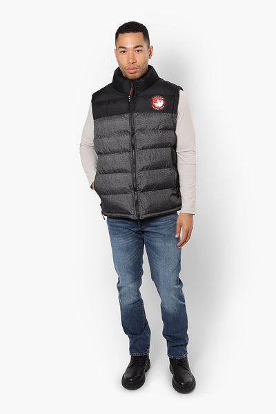 Canada Weather Gear Contrast Bubble Vest - Grey - Mens Vests - International Clothiers