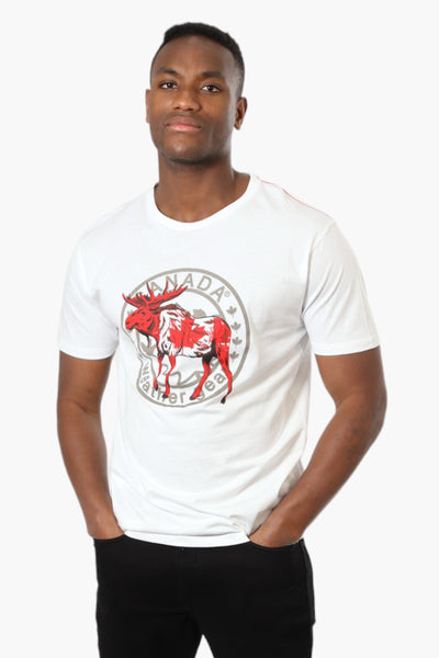 Canada Weather Gear Moose Print Tee - White - Mens Tees & Tank Tops - International Clothiers
