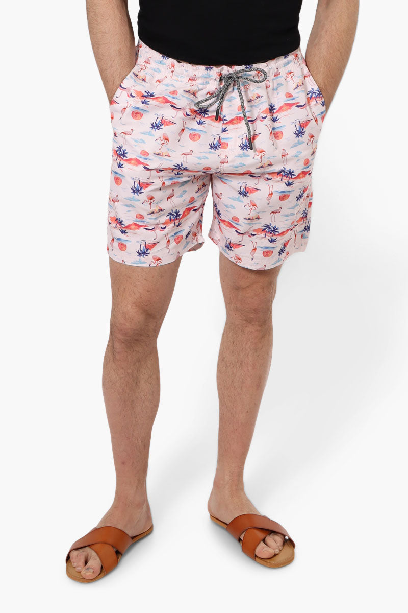 Canada Weather Gear Tropical Pattern Shorts - Pink