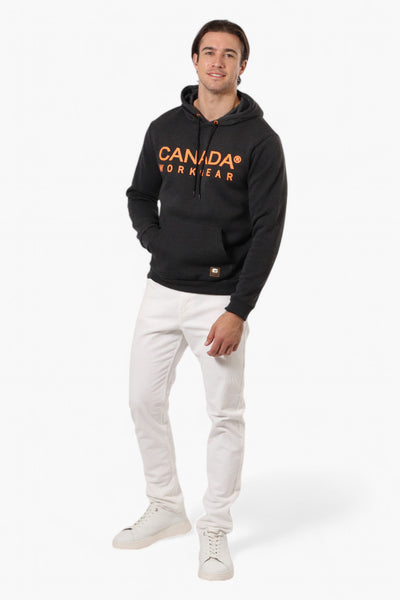 Canada Work Gear Solid Logo Print Hoodie - Black - Mens Hoodies & Sweatshirts - International Clothiers