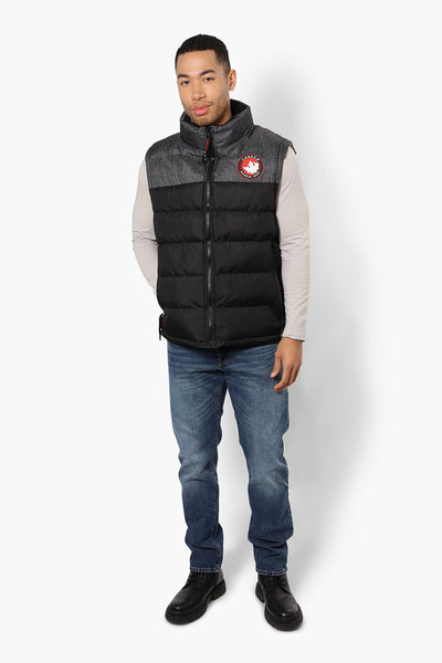 Canada Weather Gear Contrast Bubble Vest - Black - Mens Vests - International Clothiers