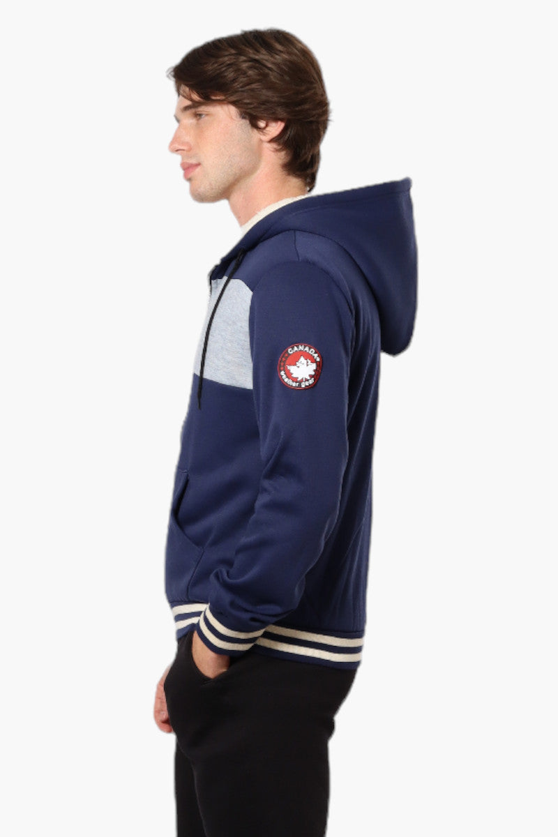 Canada Weather Gear Color Block Sherpa Lined Lightweight Jacket - Navy - Mens Lightweight Jackets - International Clothiers