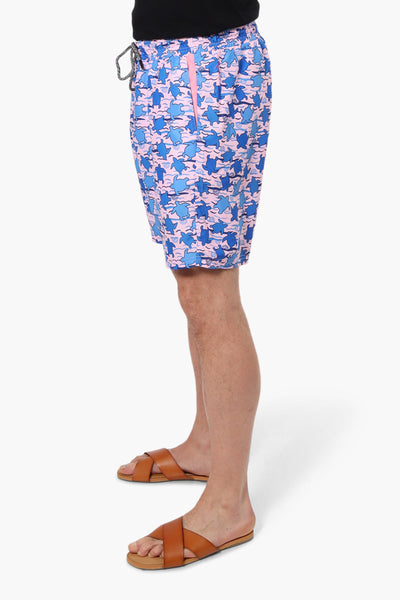 Canada Weather Gear Trutle Pattern Shorts - Pink - Mens Shorts & Capris - International Clothiers