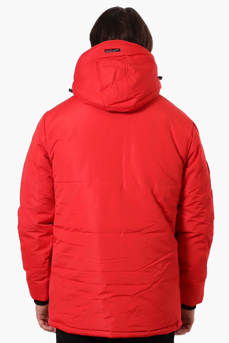 Canada Weather Gear Mouton Lined Parka Jacket - Red - Mens Parka Jackets - International Clothiers