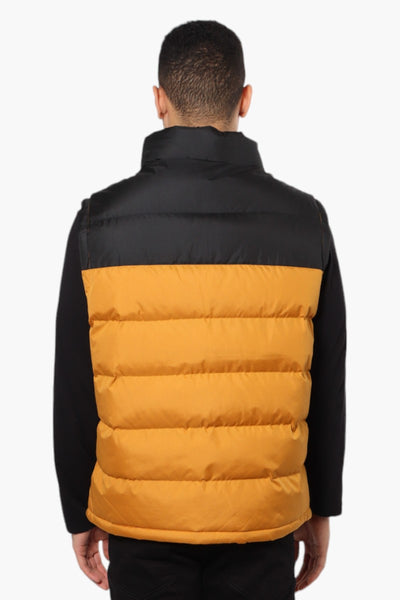 Canada Weather Gear Contrast Bubble Vest - Mustard - Mens Vests - International Clothiers