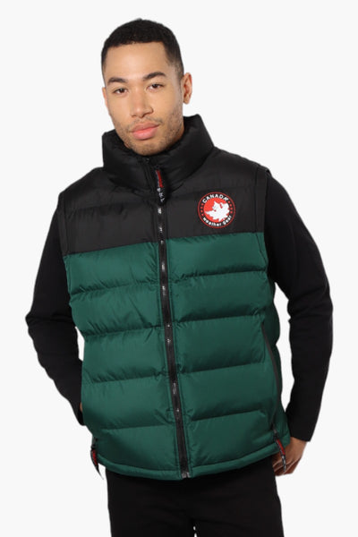 Canada Weather Gear Contrast Bubble Vest - Green - Mens Vests - International Clothiers