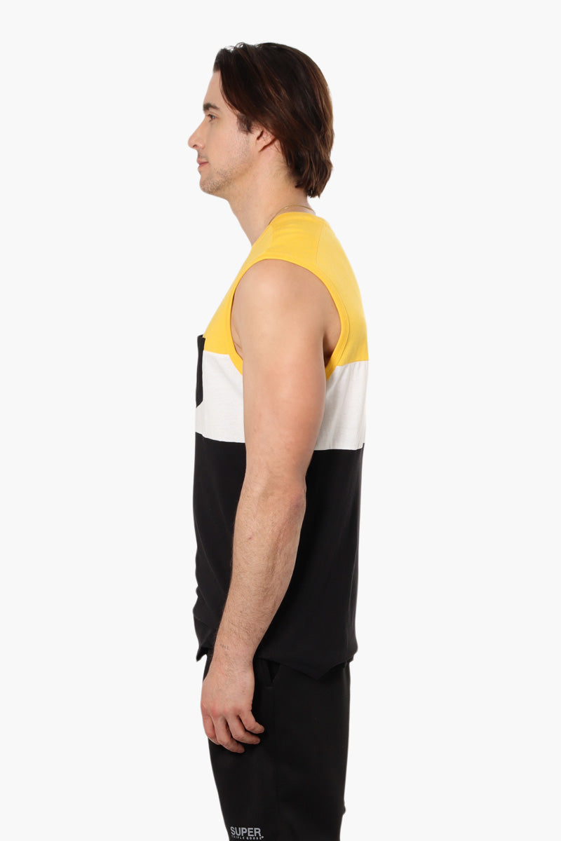 Canada Weather Gear Colour Block Tank Top - Yellow - Mens Tees & Tank Tops - International Clothiers