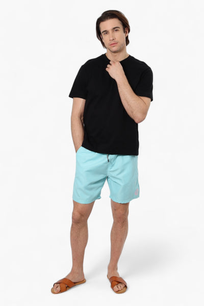 Canada Weather Gear Solid Tie Waist Shorts - Blue - Mens Shorts & Capris - International Clothiers