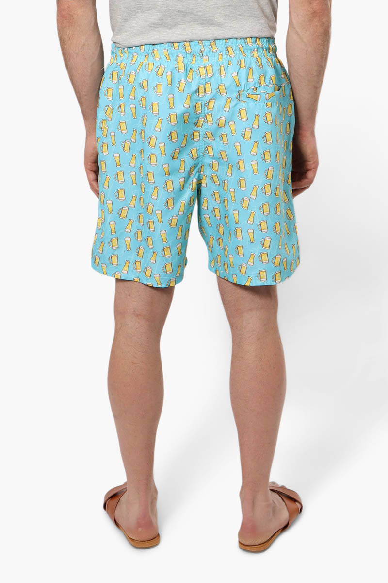 Canada Weather Gear Beer Pattern Shorts - Blue - Mens Shorts & Capris - International Clothiers