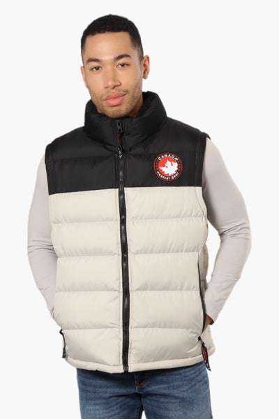 Canada Weather Gear Contrast Bubble Vest - White - Mens Vests - International Clothiers