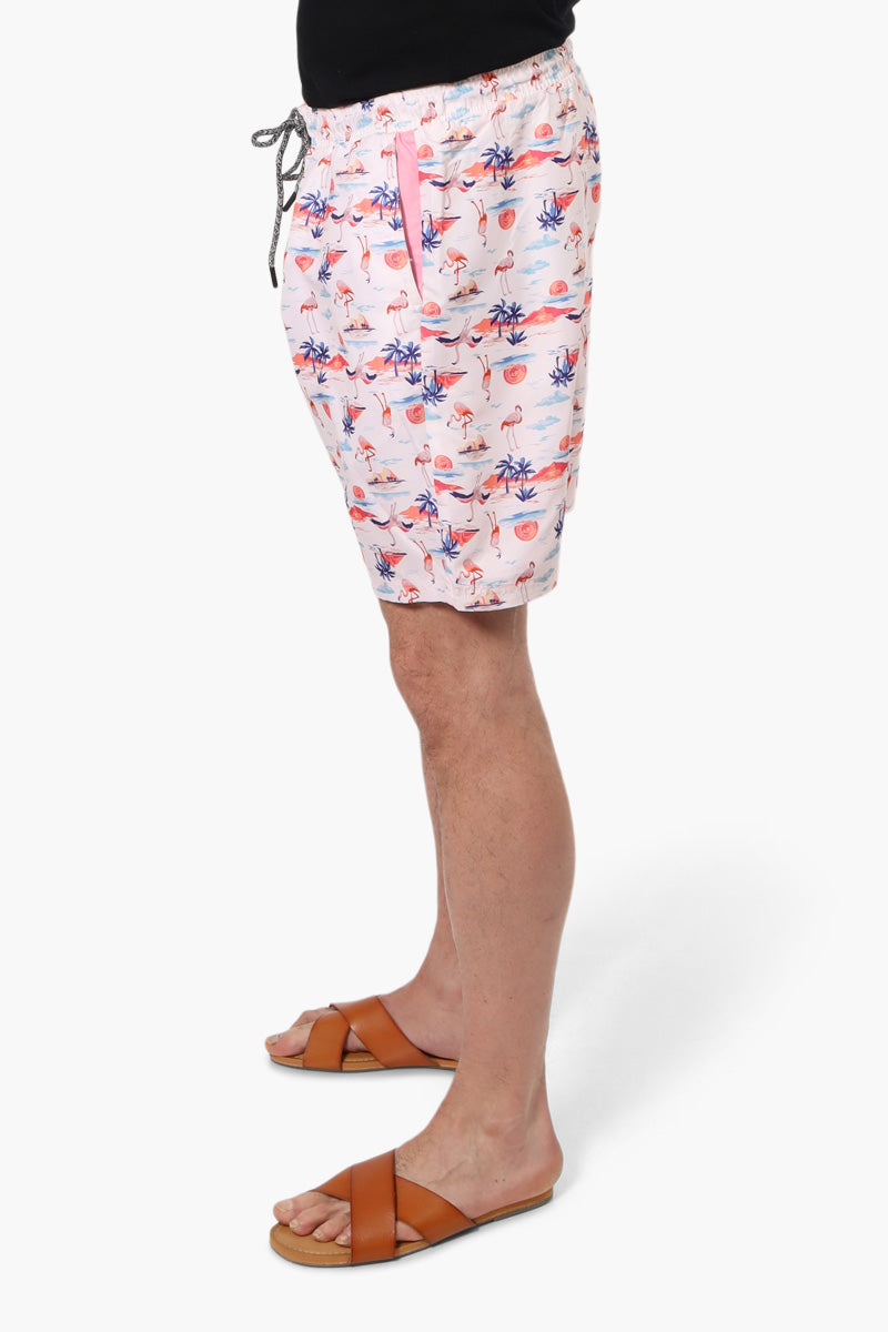 Canada Weather Gear Tropical Pattern Shorts - Pink - Mens Shorts & Capris - International Clothiers