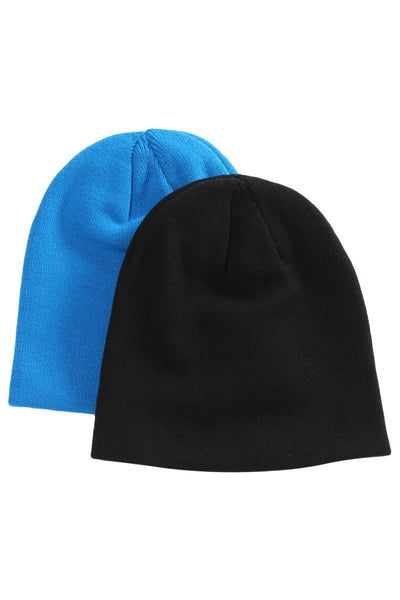 Canada Weather Gear 2 Pack Beanie Hat - Blue - Mens Hats - International Clothiers