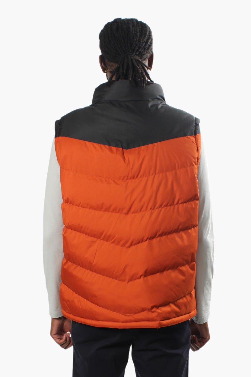 Canada Weather Gear Chevron Puffer Vest - Orange - Mens Vests - International Clothiers