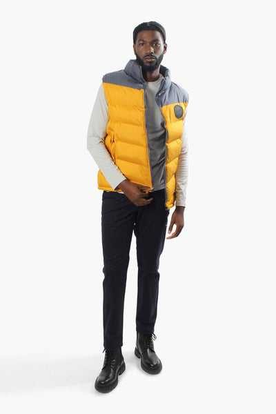 Canada Weather Gear Chevron Puffer Vest - Yellow - Mens Vests - International Clothiers
